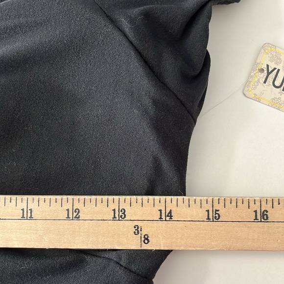 DEREK HEART Solid Black Yummy Foam Cup A-Line Mini Dress Women’s M NWT - Picture 4 of 9